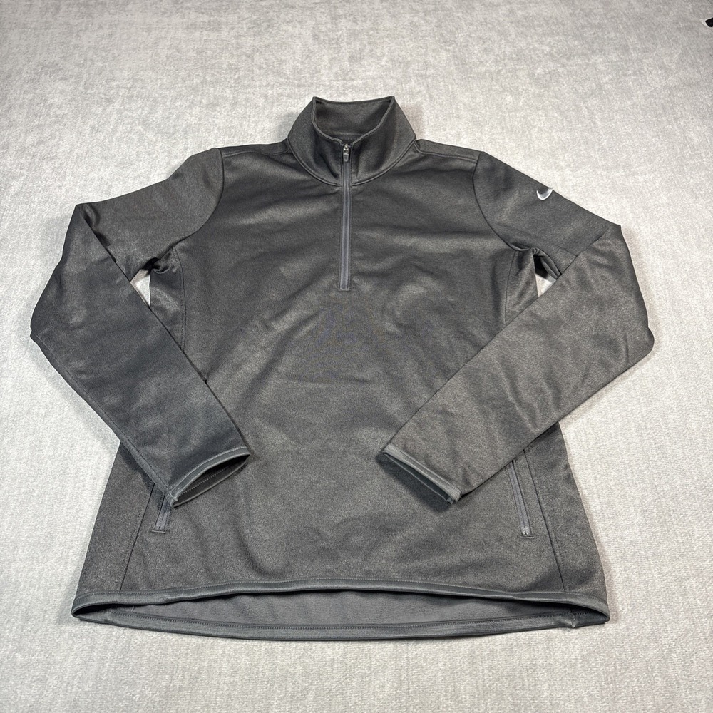 Nike Golf Therma-FIT Womens Gray Quarter Zip Jacket Size Medium